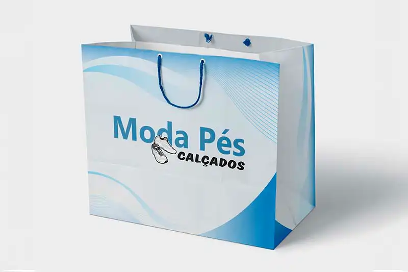 sacola de papel personalizada para lojas
